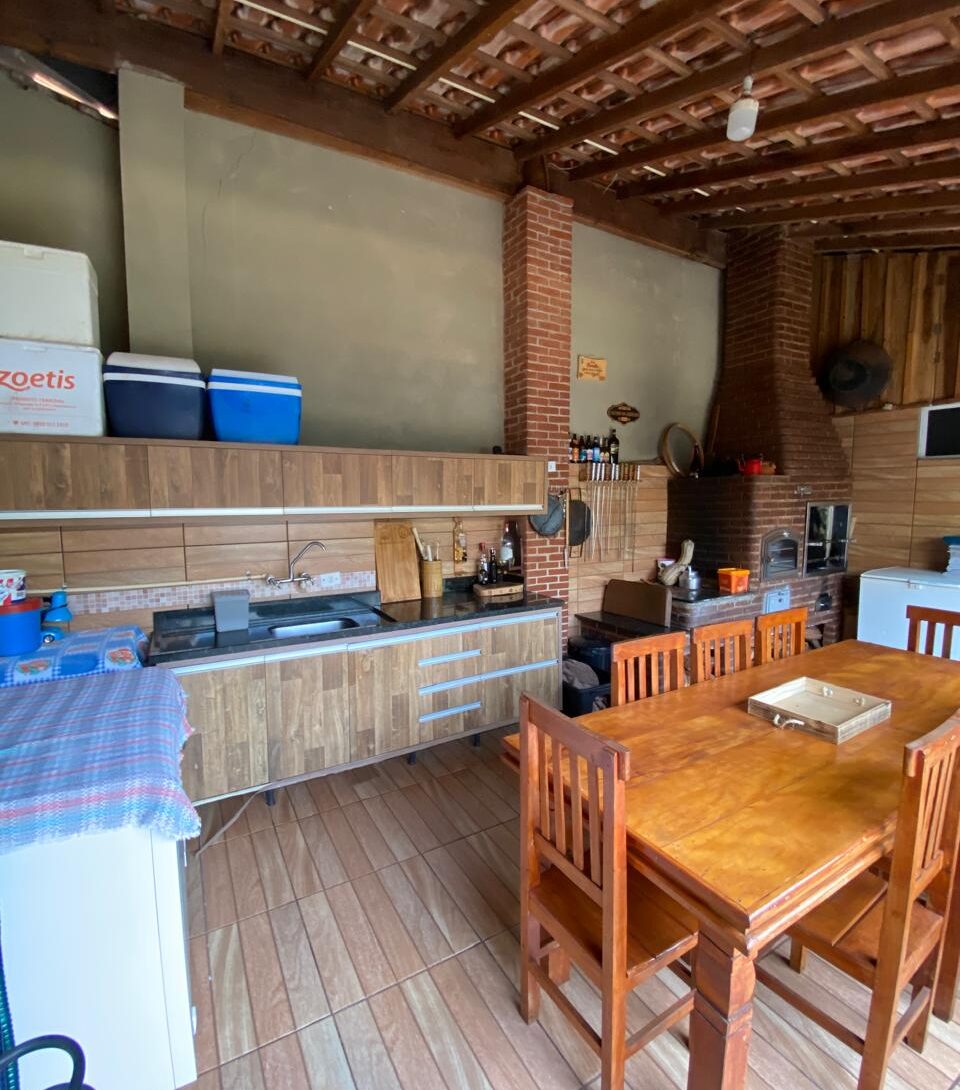 Espaço de churrasco avarandado