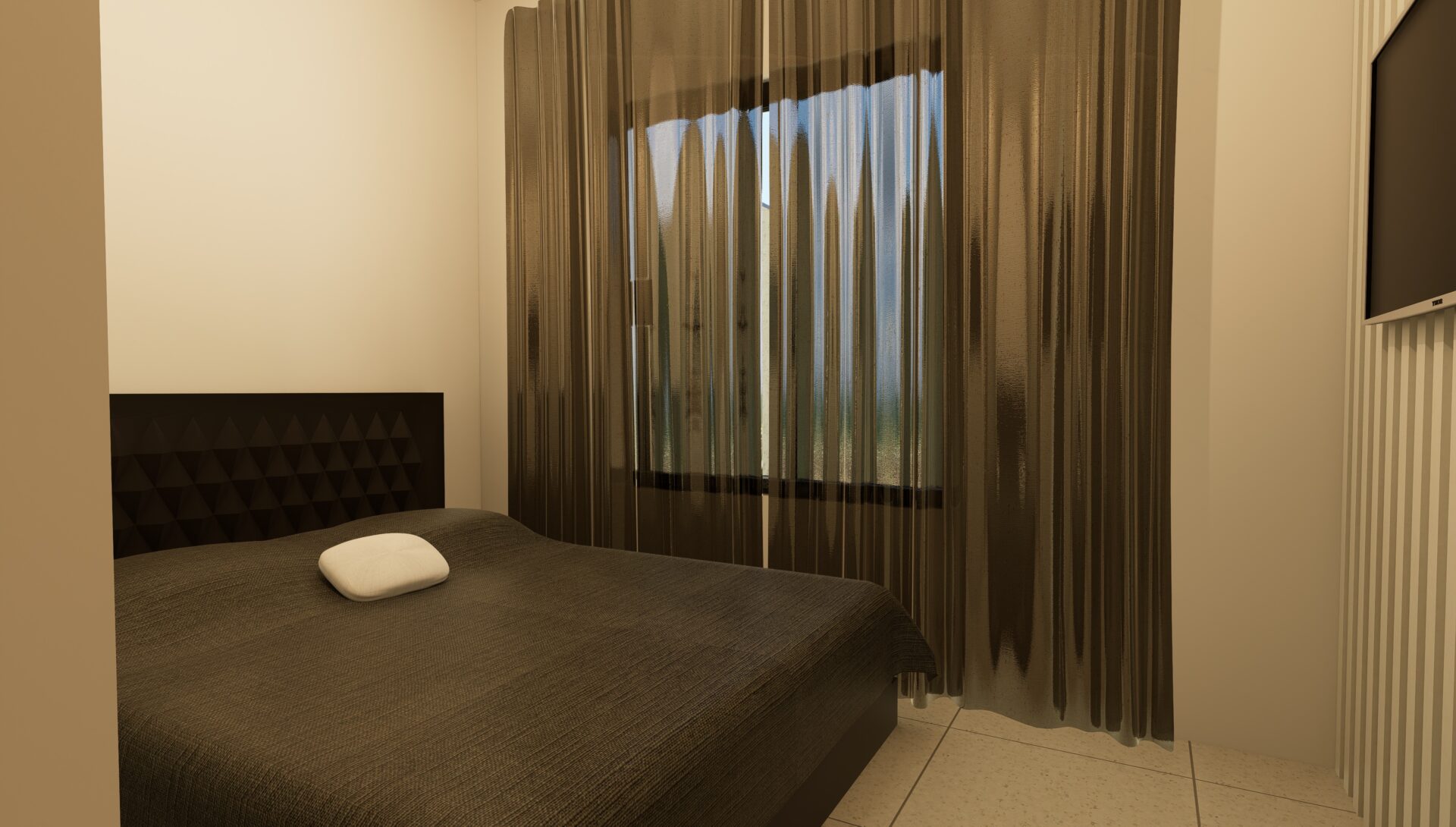 Quarto frente - imagem ilustrativa