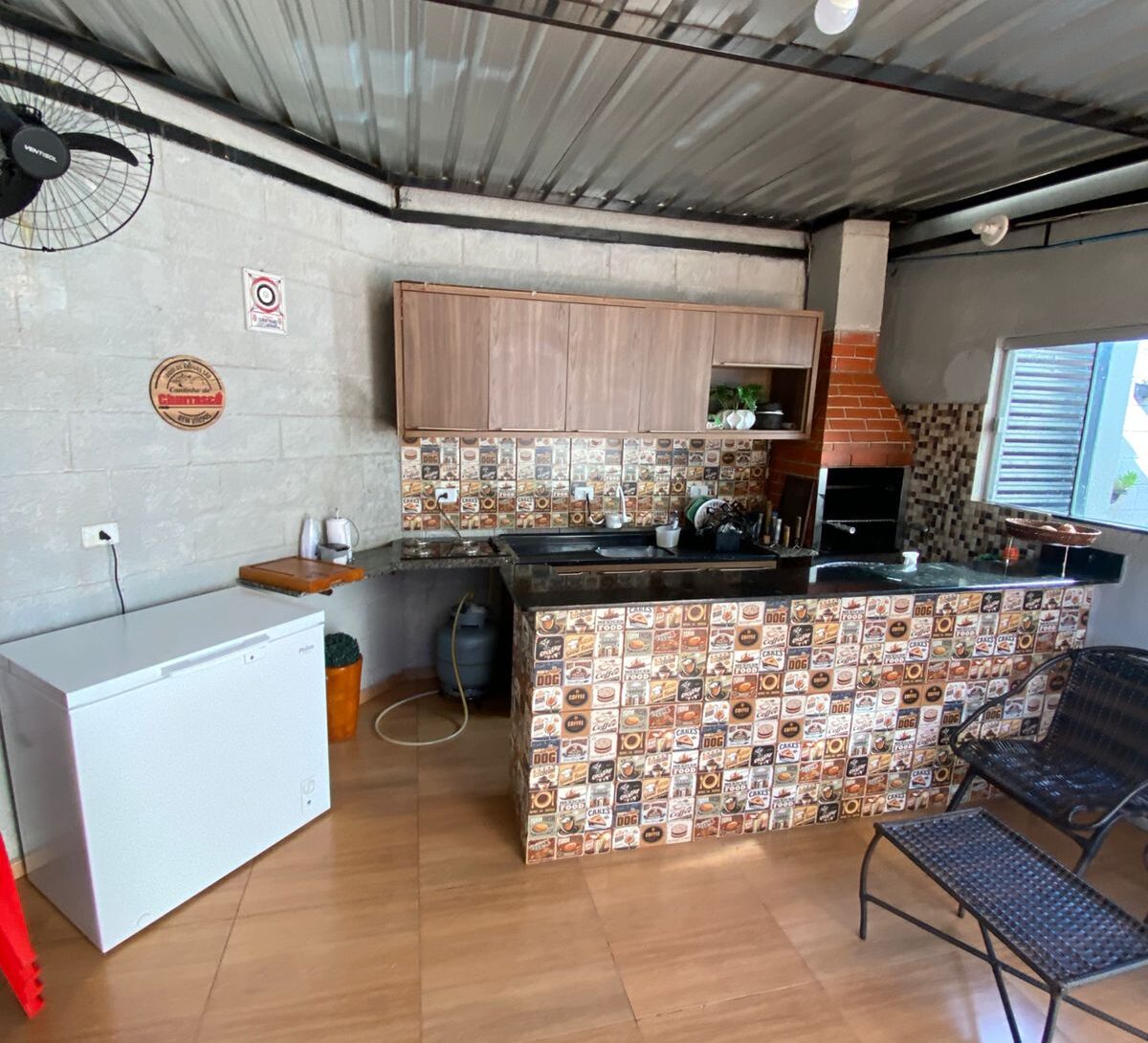 Espaço de churrasco