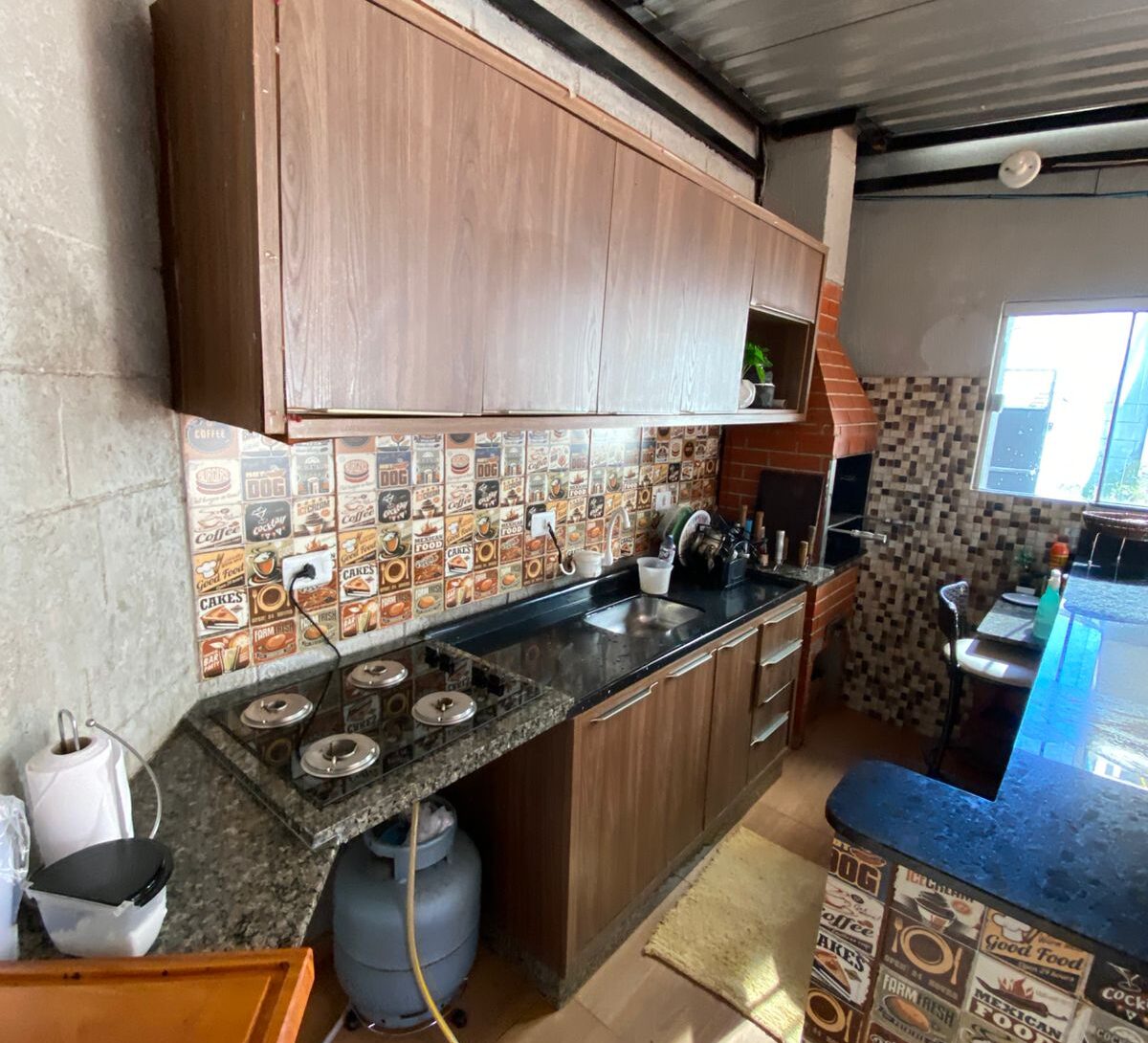 Espaço de churrasco