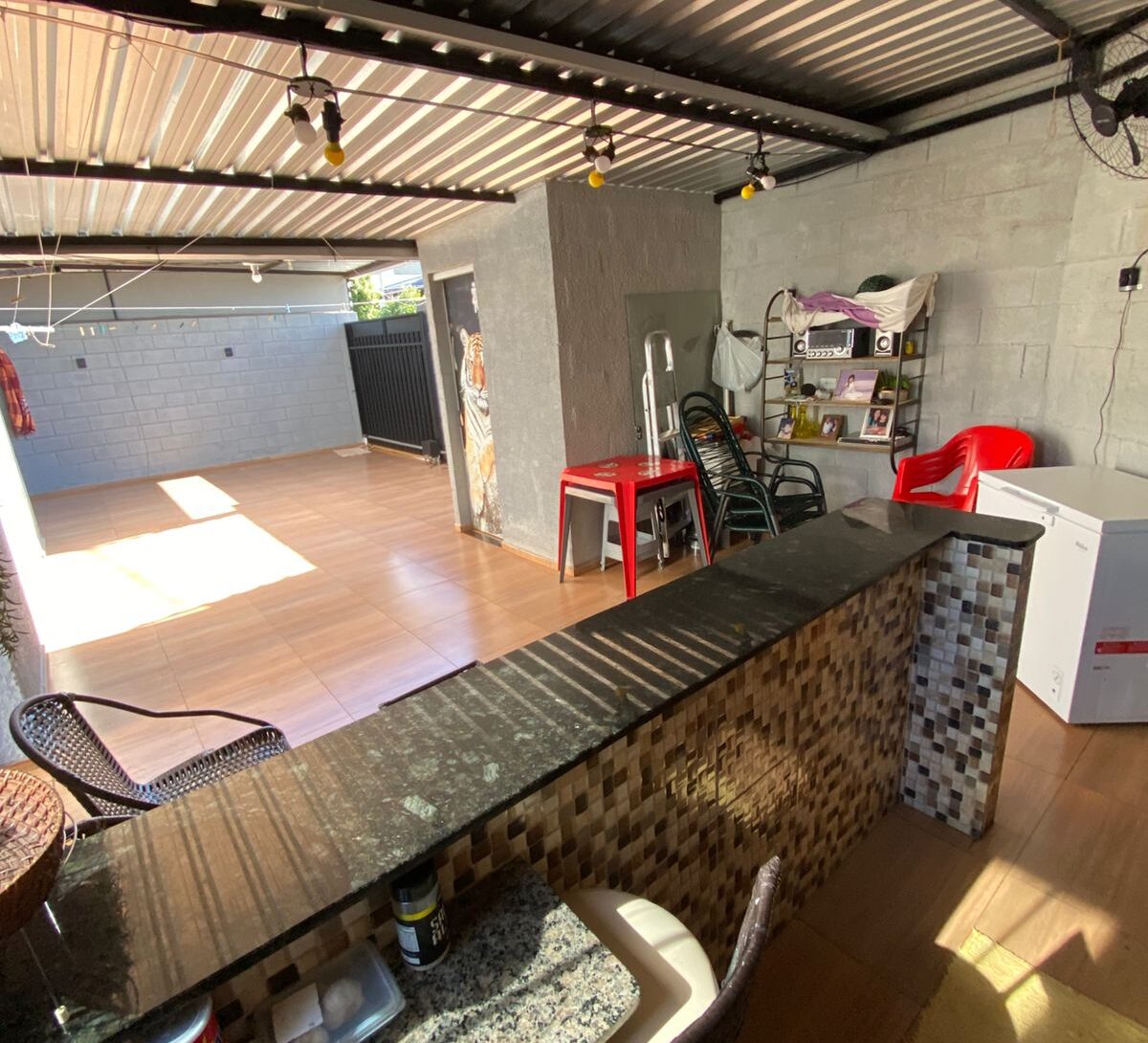 Espaço de churrasco
