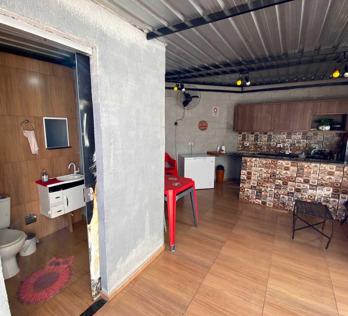 Espaço de churrasco