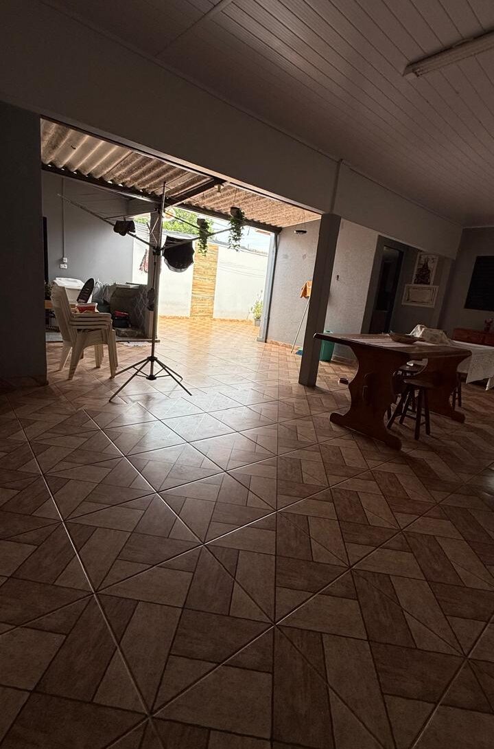 Espaço com churrasqueira